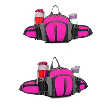 Открытый Спорт Тренажерный зал плечевой ремень водонепроницаемый гидратации талии мешок, треккинг путешествия поясная сумка с сетчатый держатель для бутылки с водой pocke