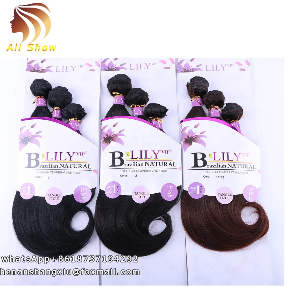 

Fashion Body Wave Synthetic Hair Extension Blended Synthetic Hair Weaving Hair Bundles