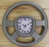 Plastic steering wheel clock for decoration
