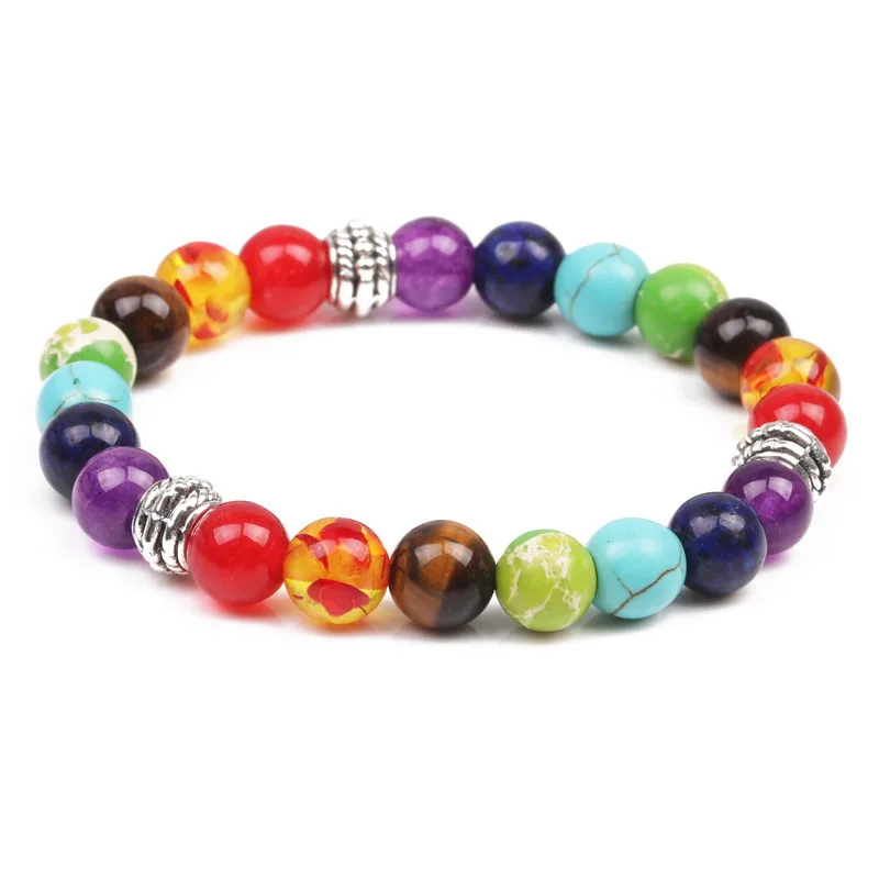 

7 Charka Energy Bracelet Multicolor Natural Stone Bracelet Enough Goods In Stock