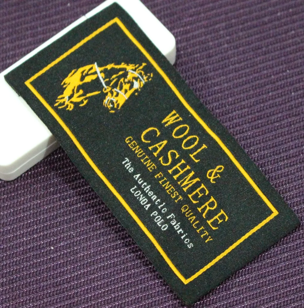 High Density Damask Woven Label For Clothing(with Oekotex