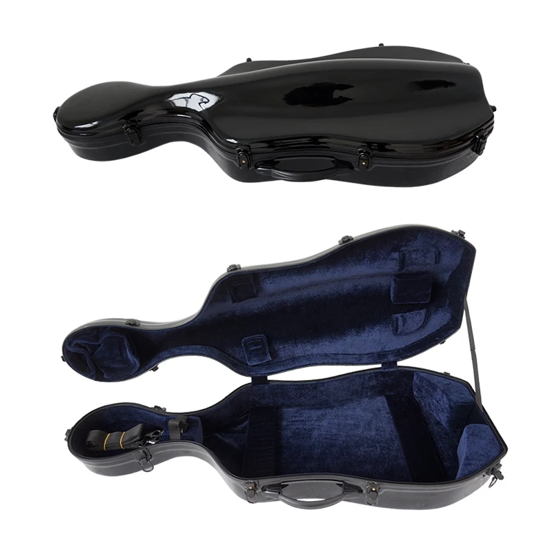 Musical Instrument Case Carbon Fiber Glass Black Colour Cello Hard Case
