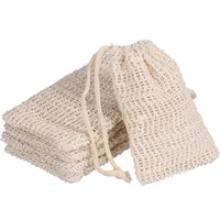 

Eco friendly Sisal Soap Bag Pouch Holder Shower Bath Scraps Save Soaps Natural Fiber Soap Bags