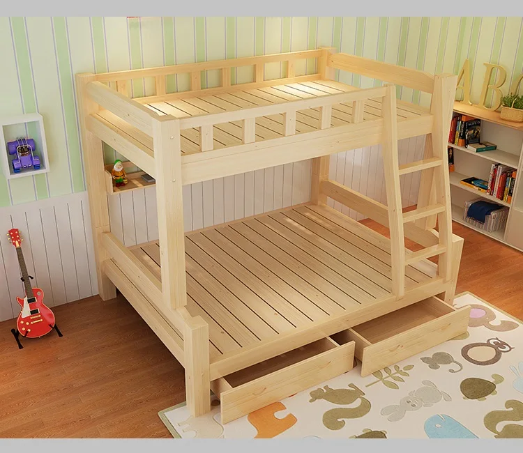 China Pine Wood Kids Bunk Beds For Sale Easy Install Children