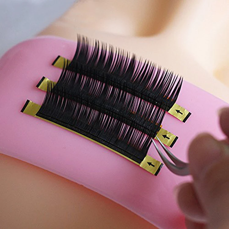 

Pink Silicone EyeLash Stands Forehead Glue Lash Pallet Holder Pad for Eyelash Extension