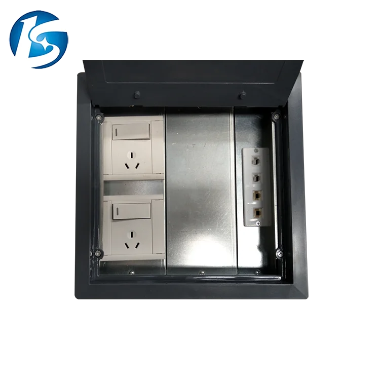 Professional Stainless Steel Surface Mount Outlet Network Floor Box