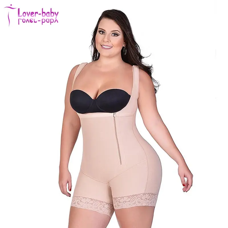 

Lace Hem Underbust Seamless Butt Lifter Body Shaper With Side Zipper