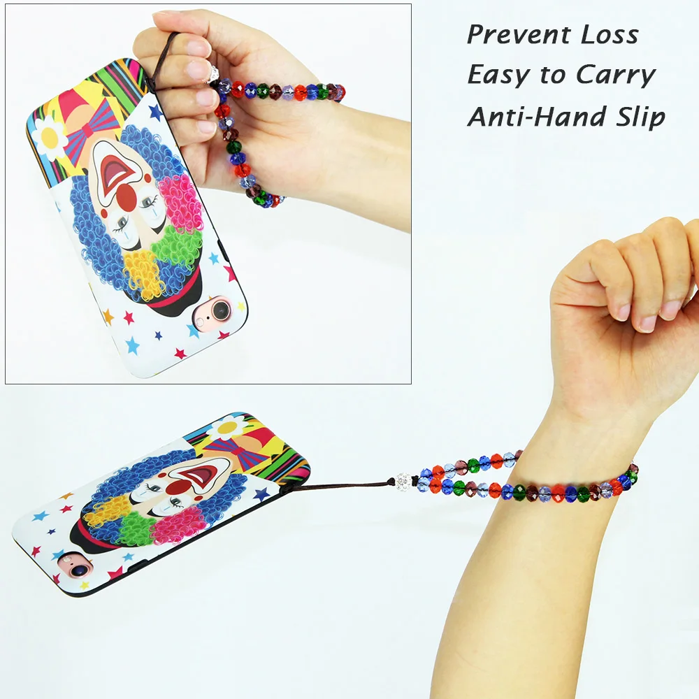 Free Ship Colorful Skin-Care Mobile Phone Wrist Strap For iPhone Samsung Huawei Xiaomi,Smartphone