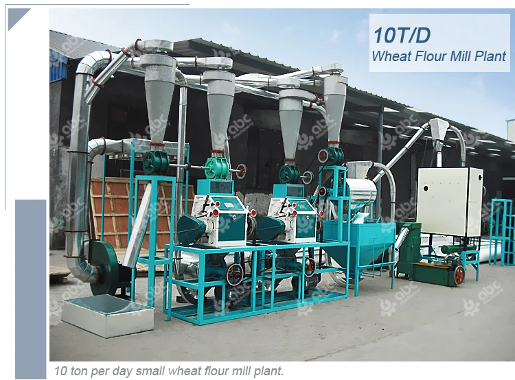Cheap sale 10 ton per day wheat flour mill industry manufacturer small wheat flour mill plant