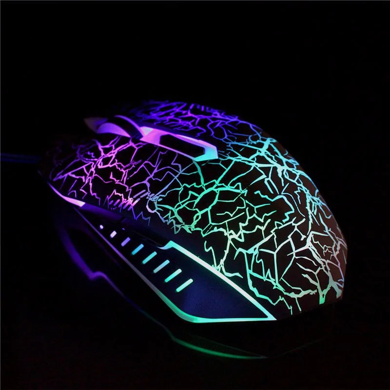 

7 Colors LED Lighted OEM 6D Cheap Gaming Mouse