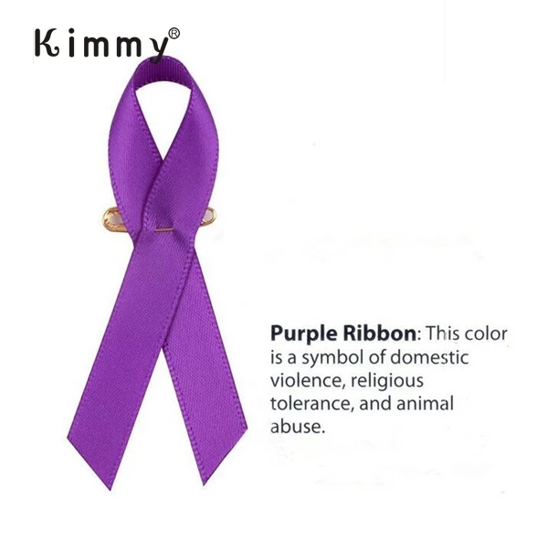 

Purple Lupus Awareness Ribbon Bow Brooch