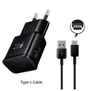 EU Wall USB Fast Charger Type C USB Cable