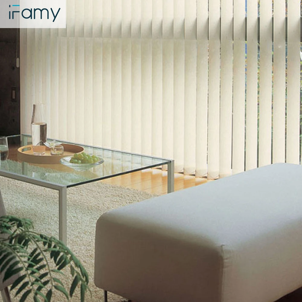 

Office decorative wholesale custom polyester modern vertical blind door vinyl vertical shades blinds