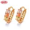 2017 New Fashion Cheap Statement 18K Gold Plated Colorful Earrings Jewelry