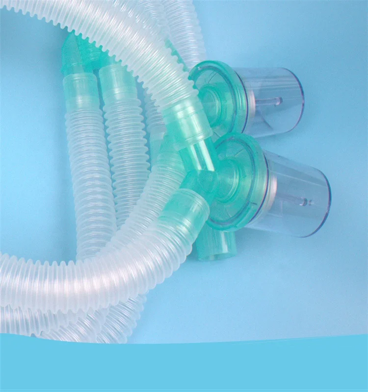 Disposable Pvc Anesthesia Ventilator Breathing Circuit With Water Trap