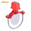Visual floating ball propeller water flow indicator for fire fighting system