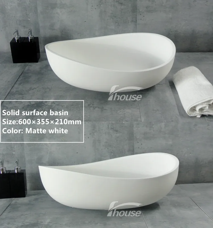 Composite Stone Table Basin Solid Surface Countertop Basin Artificial Stone Sink