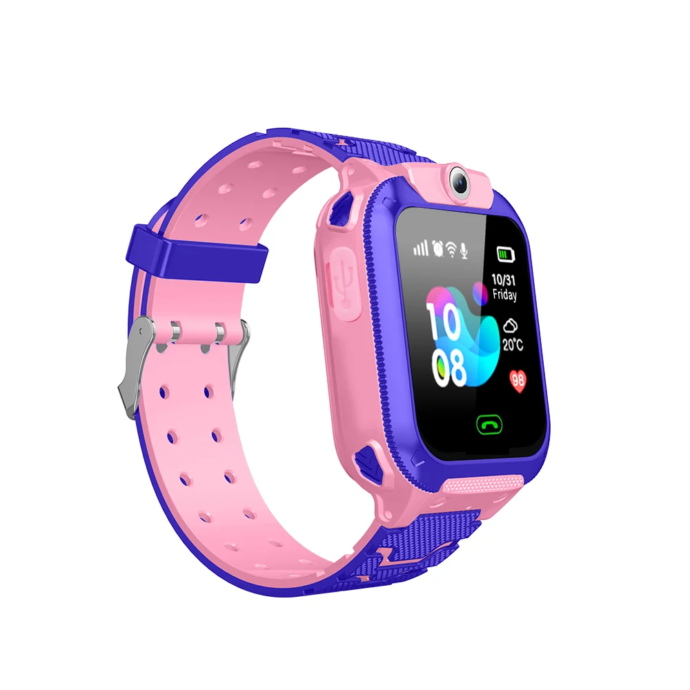 YQT Children SOS Emergency Calling GPS kids smart watch Tracker GPS smart baby watch for kids -Q12