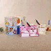 transformative cardboard square Desk calendar Cube with Sticky Memo block Notes pad with Pen Holder gift box stationery
