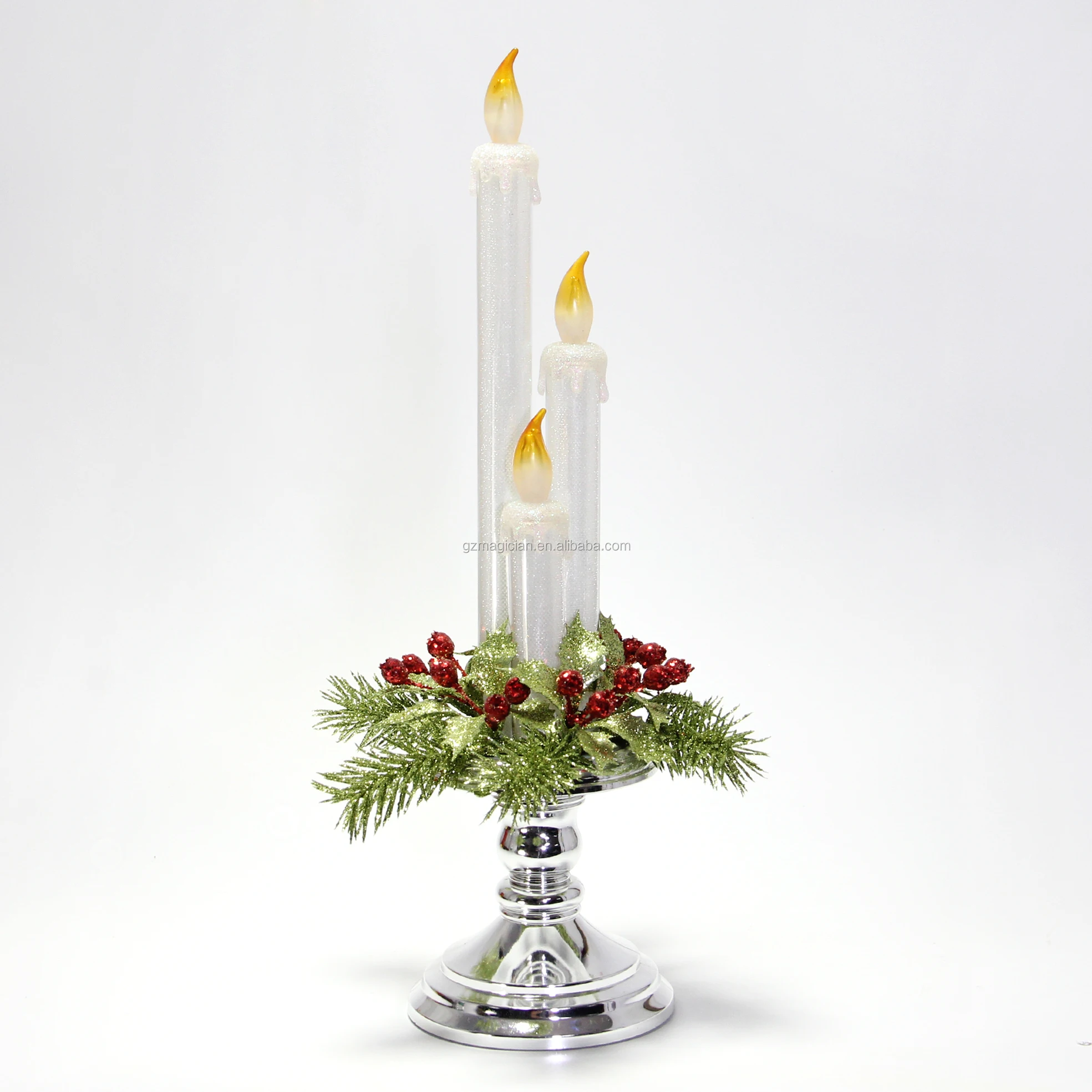 GLOW DANCERS FLICKERING FLAME CANDLE LIGHT REAL WAX BATTERY OPERATED IN 4SIZE
