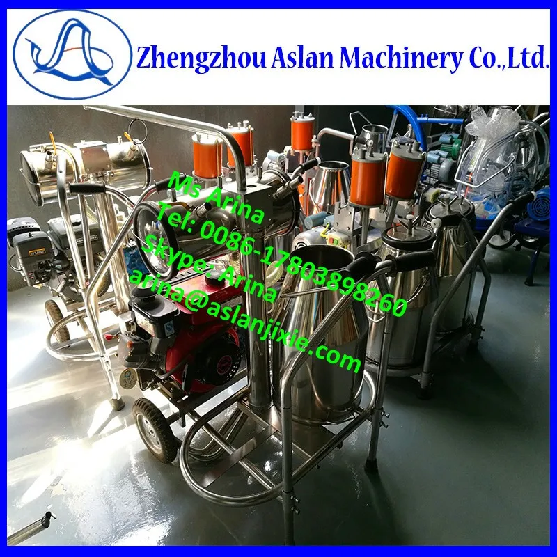 Hand Push Type Vacuum Pump Goat Milking Machine/vacuum Single Barrel