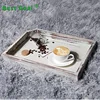 Rustic Light Torched Wood Breakfast Serving Tray