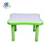 Plastic desk nursery school children loves portability adjustable study 4 person desk