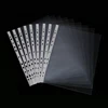 Clear Design 11 Hole Sheet Protectors Heavyweight Clear Plastic Page Protectors Acid and PVC Free