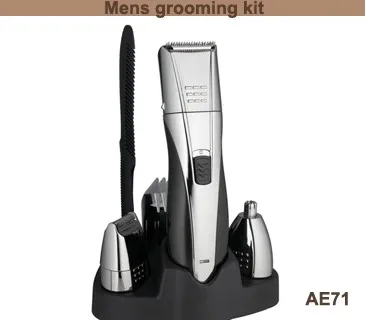 Cheap 3in1 men grooming kit nose hair beard trimmer safety razor blade shaving razor hair trimmer hair clipper electric shaver
