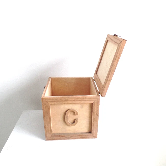 wooden box with lock clasp