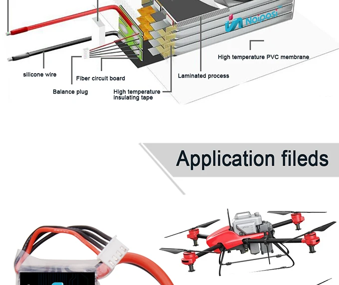 Lipo pack battery 2200 mah 11.1V 3S 50C XT60 for RC Helicopter