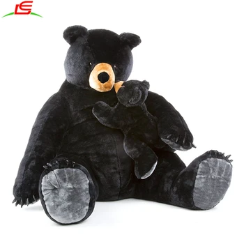 giant black teddy bear