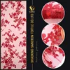 Latest design fancy beautiful flower rose floral embroidered tulle fabric