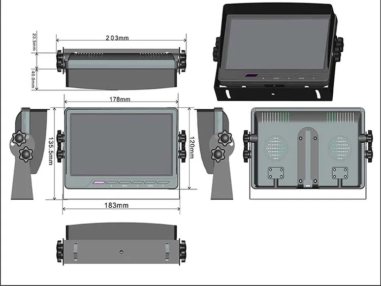 Экран 7.3 дюймов. 7 Inch TFT-LCD Digital Monitor for Land Cruiser 100. Монитор на панель 7 дюймов. 8 Inch TFT-LCD Digital Monitor for Lancer. 7 Дюймов AHD монитор 4 камеры.
