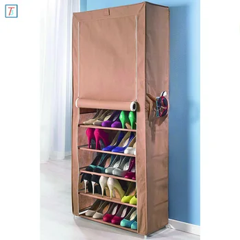 9 Tier Shoe Rack With Cover Simple 