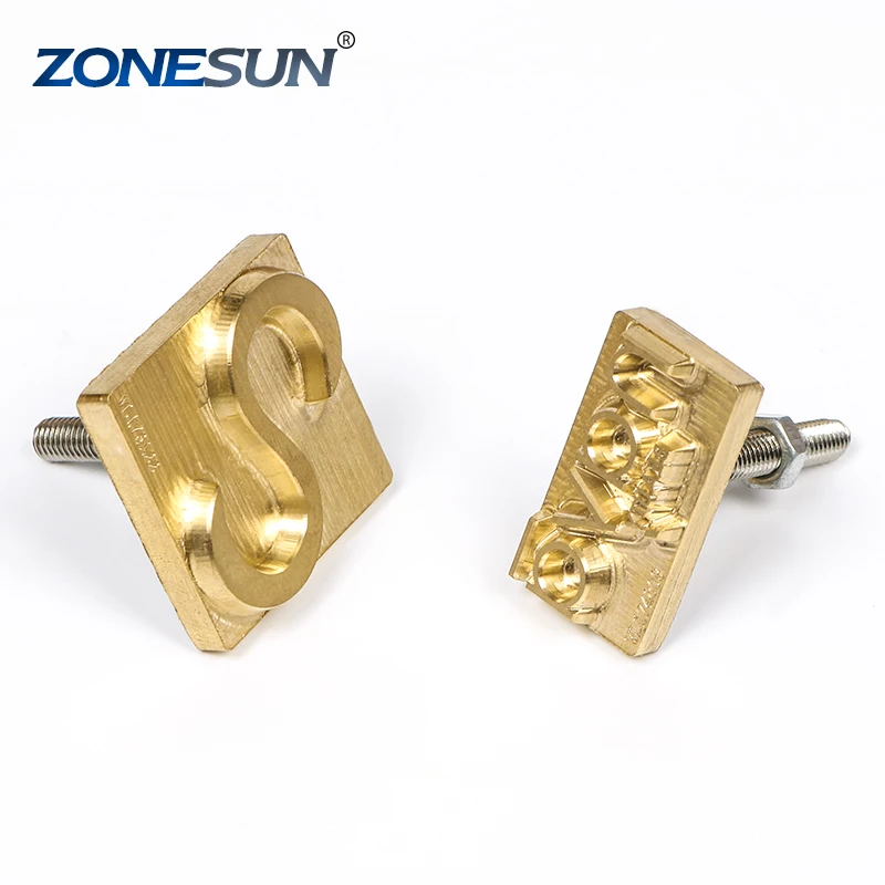 

ZONESUN Custom LOGO Hot Brass Stamp CECILE Iron Mold with Logo Personalized Mold Heating on Wood Leather league DIY gift