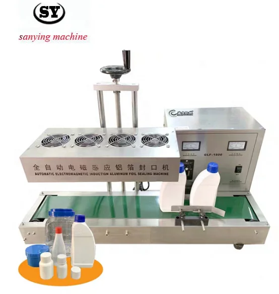 6000 continuous bottle sealer/aluminum foil induction sealing machine
