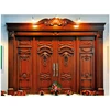 China top quality double entry solid wood door