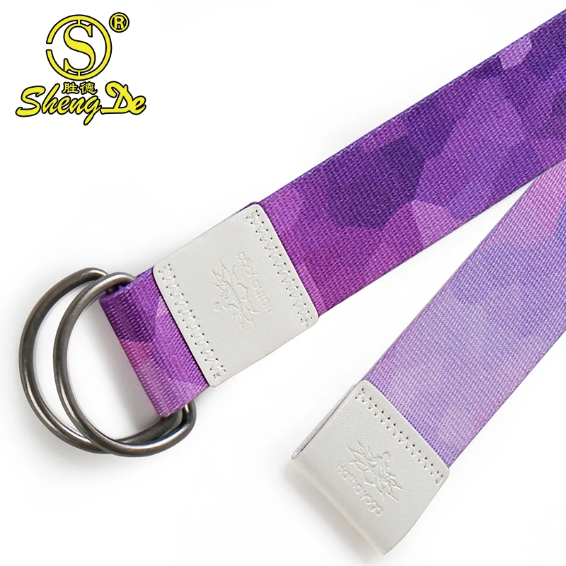 

Printed Stretching Band Customized Logo Fitness Yoga Straps, Custom