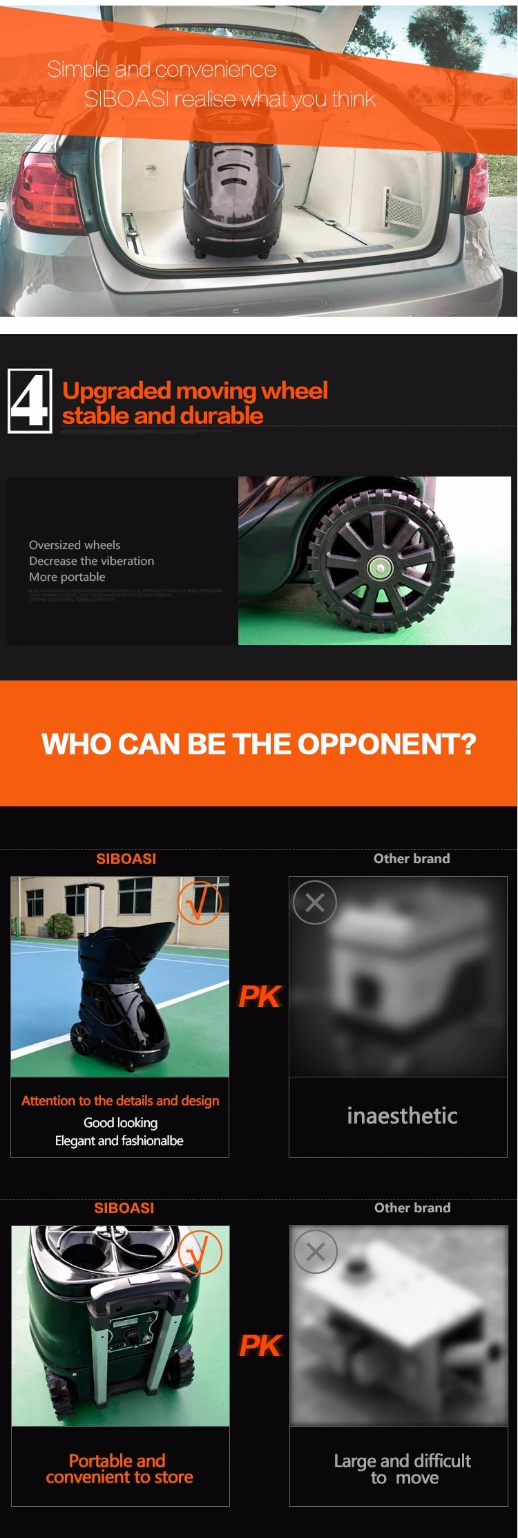 New intelligent S4015 with remote control tennis balls training machine for sale