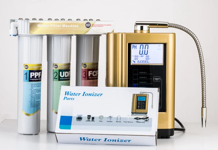 Household Water Ionizer with Microcomputer Automatic Control System ORP +500 to -800mv and pH Range 4.5~10.0