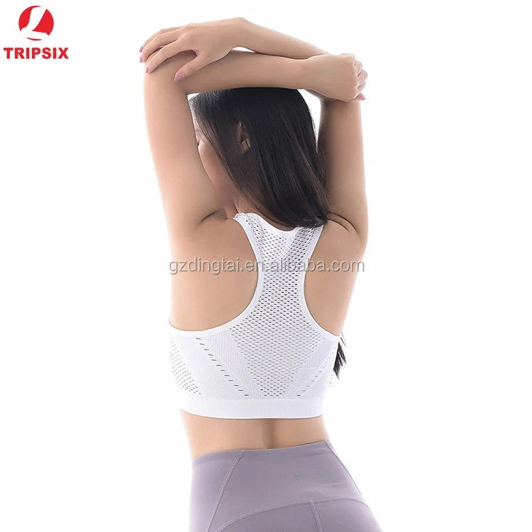 chinese stylish sexy girl sport yoga sports tube nude seamless bra