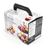 UV coating Custom Logo printing hand length top handle cup cake packaging boxes