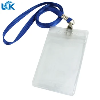 Cheap Resealable Transparent Id Badge Lanyard Name Tag Holders