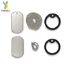 Customized Military Dog Tags - Personalized Metal Tags with 2 Chains and 2 Silencers