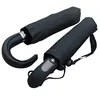 Black color auto open straight umbrella for men