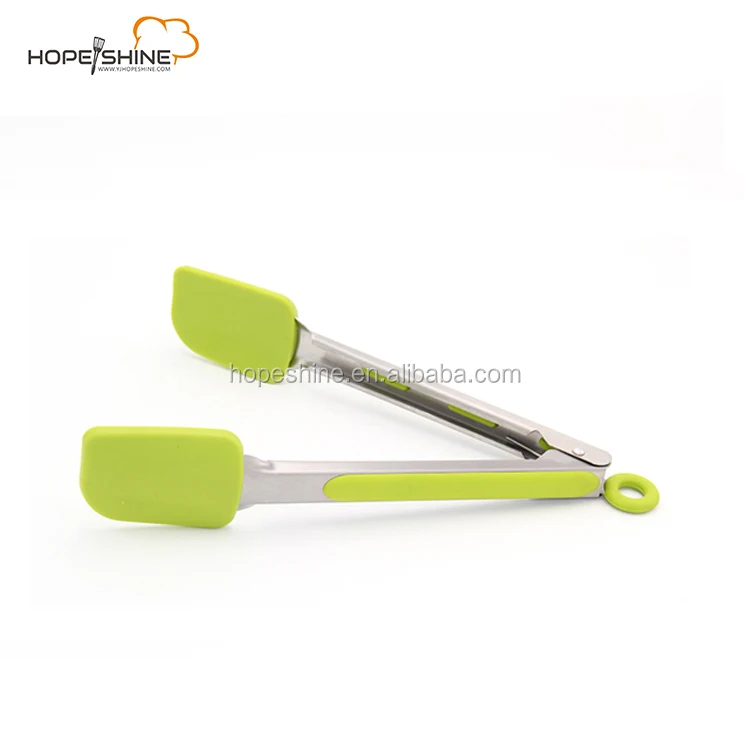 BPA Free LFGB FDA Useful Silicone Kitchen Food Tongs.jpg