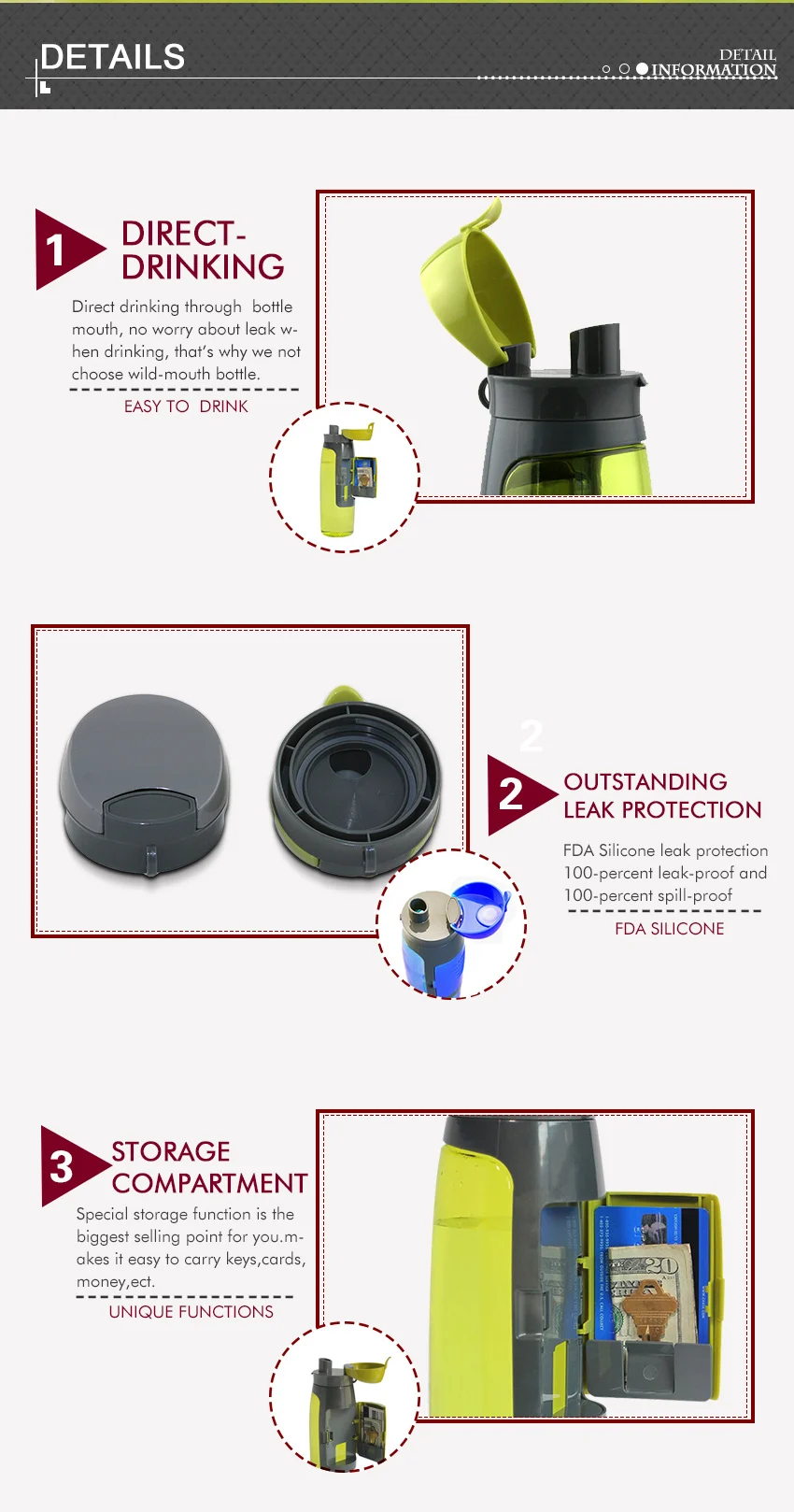 Custom Logo Joyshaker Water Bottle