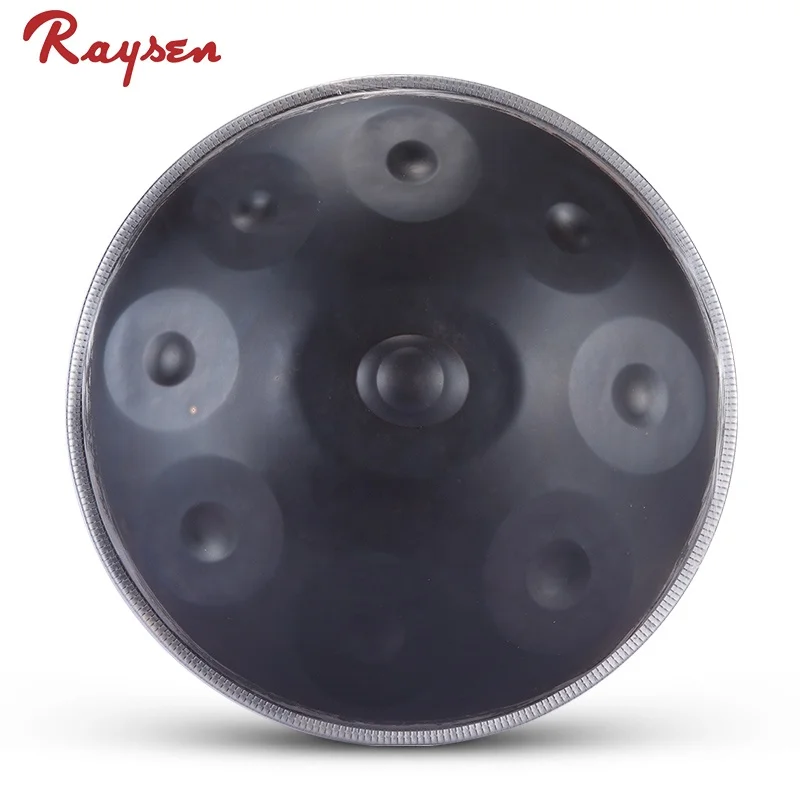 

Factory supply handpan drum hand pan percussion instrument free shipping!, Black
