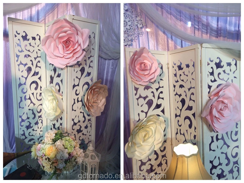 2017 Wholesale Diy 3d Handmade Colorful Card Paper Flowers For